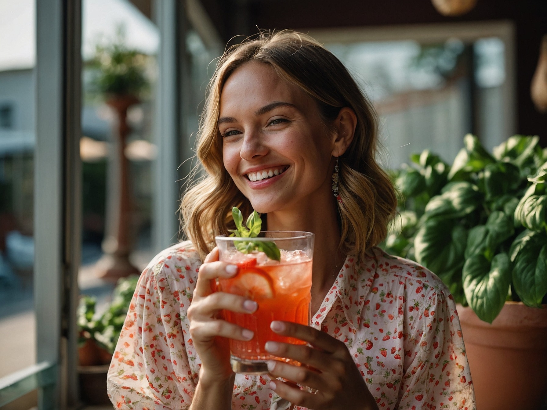 Strawberry Basil Lemonade
