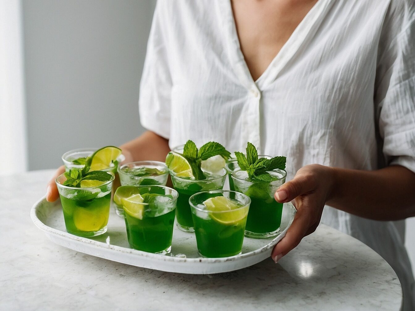 Mojito Jello Shots