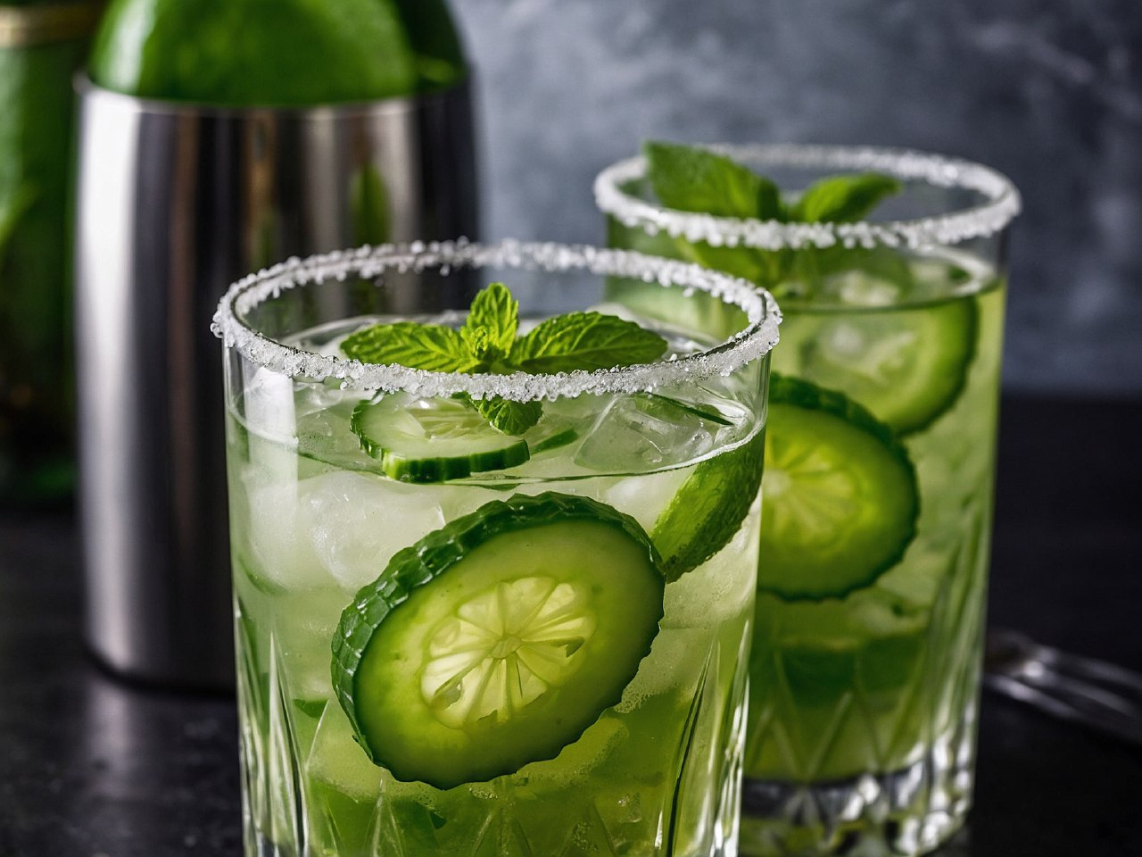 Cucumber Mint Margarita recepie