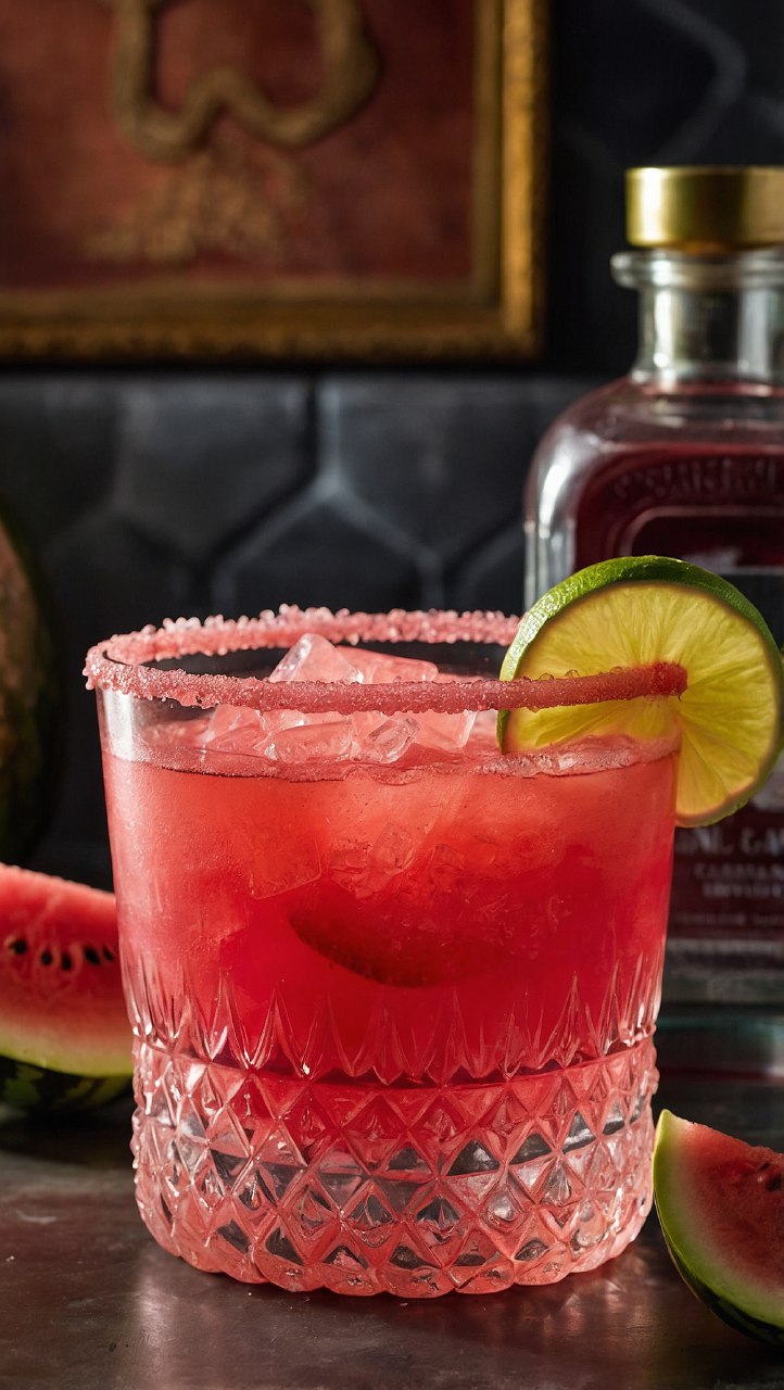 Easy margarita with watermelon