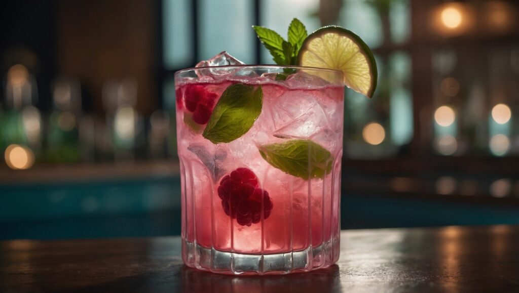 raspberry mojito