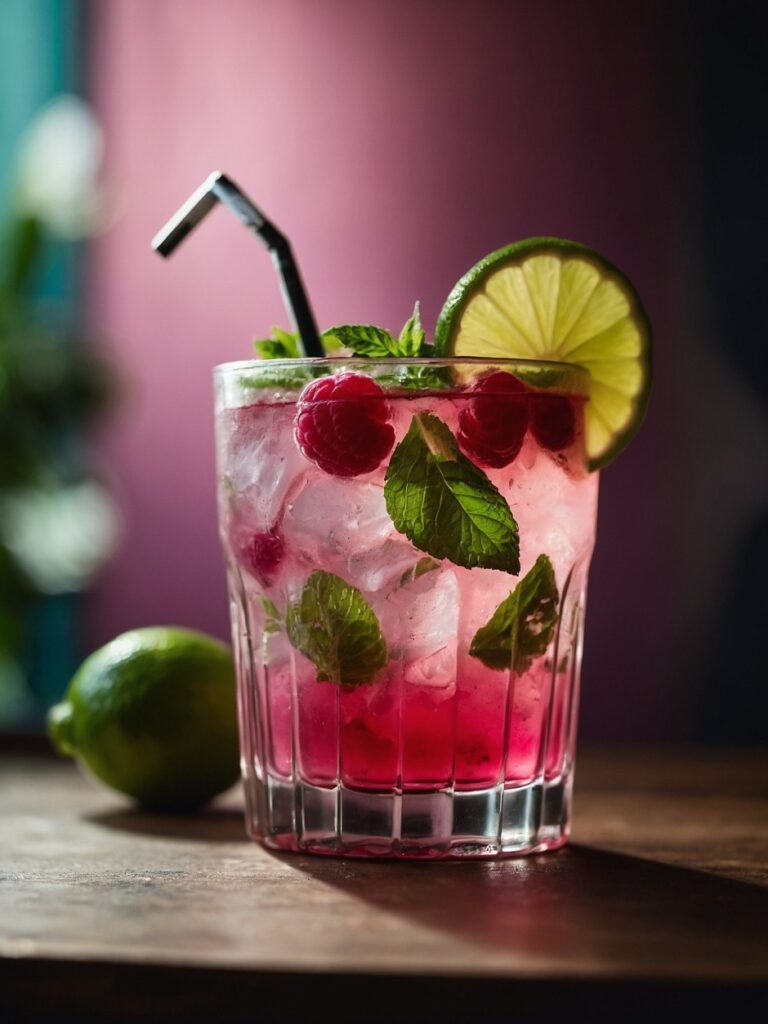 raspberry mojito