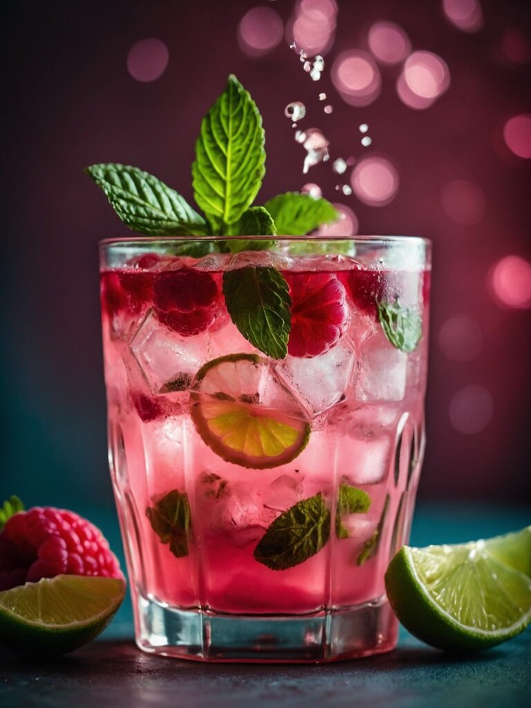 raspberry mojito