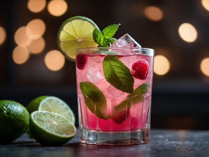 raspberry mojito