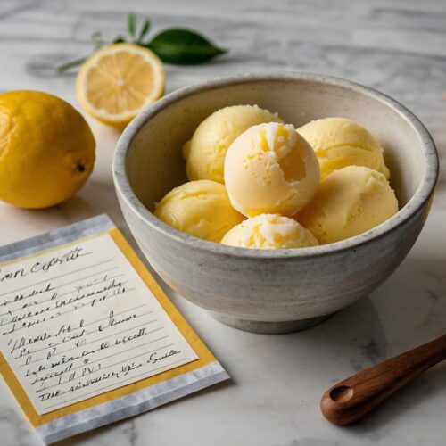 Refreshing Lemon Sorbet Recipe: Only 4 Ingredients!