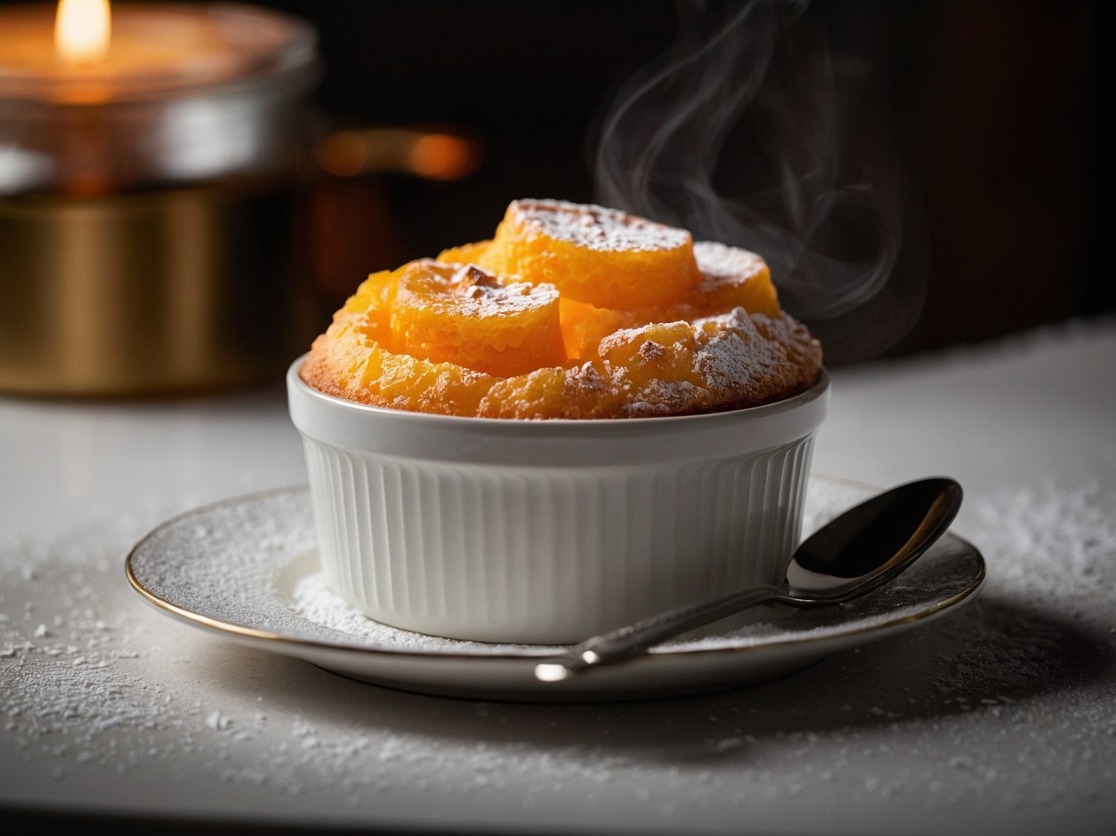 eggless orange soufflé recipe