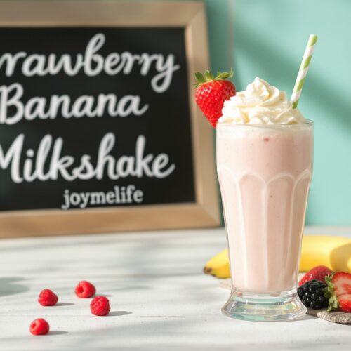 Strawberry Banana Milkshake recipe