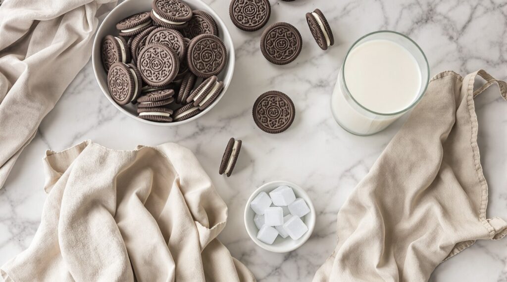 Oreo Milkshake Without Ice Cream