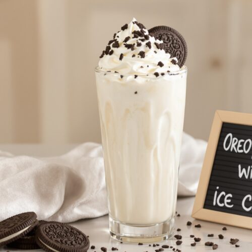 Oreo Milkshake Without Ice Cream