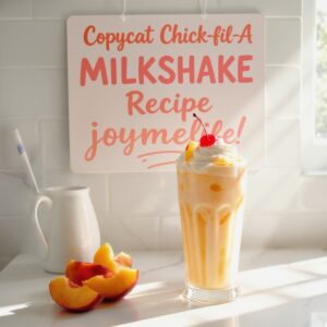 Copycat Chick fil A Peach Milkshake Recipe
