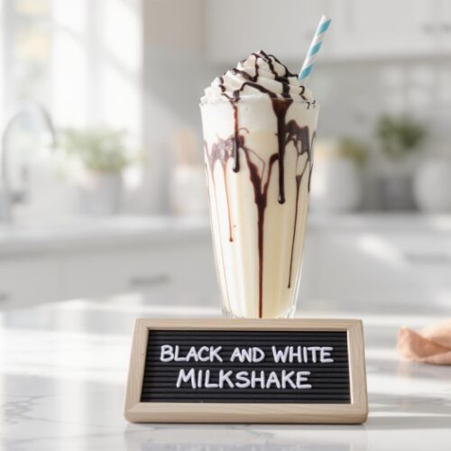 what is a black and white milkshake
