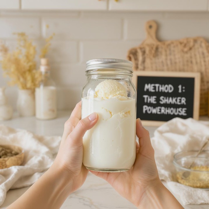 How to Make a Milkshake Without a Blender