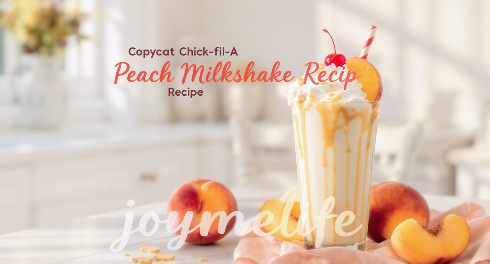 Copycat Chick fil A Peach Milkshake Recipe