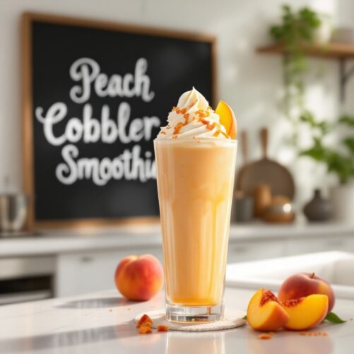 peach cobbler smoothie