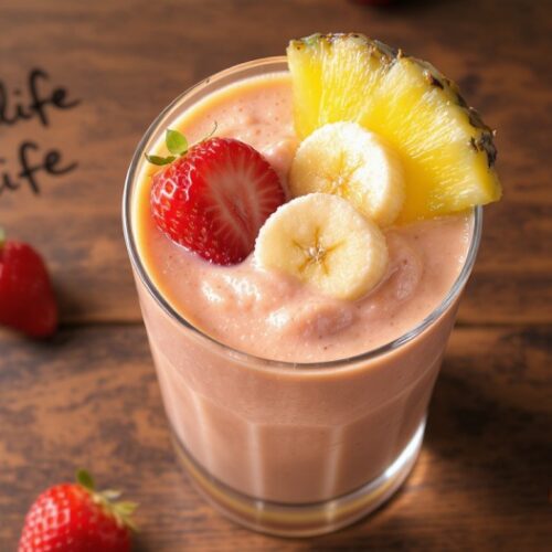 Strawberry Banana Pineapple Smoothie