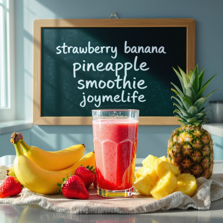 strawberry banana pineapple smoothie