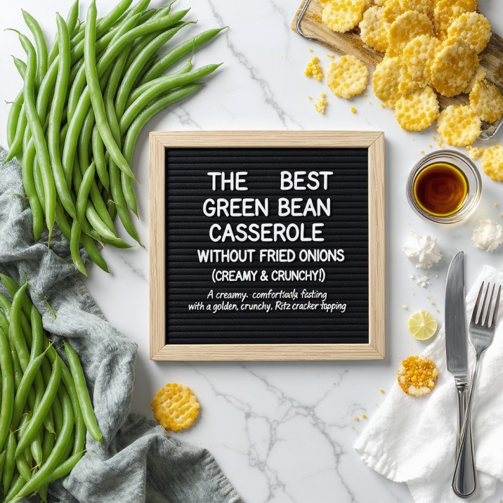 The Best Green Bean Casserole Without Fried Onions (Creamy & Crunchy!)
