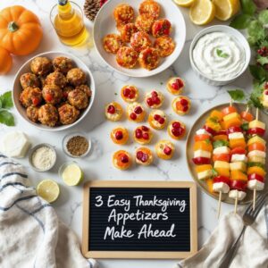 3 Easy Thanksgiving Appetizers Make Ahead (Stress-Free Recipes!)